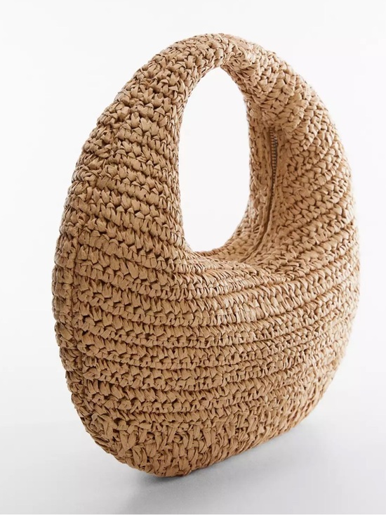 Mango Handbags - Mango Round Natural Fiber Bag